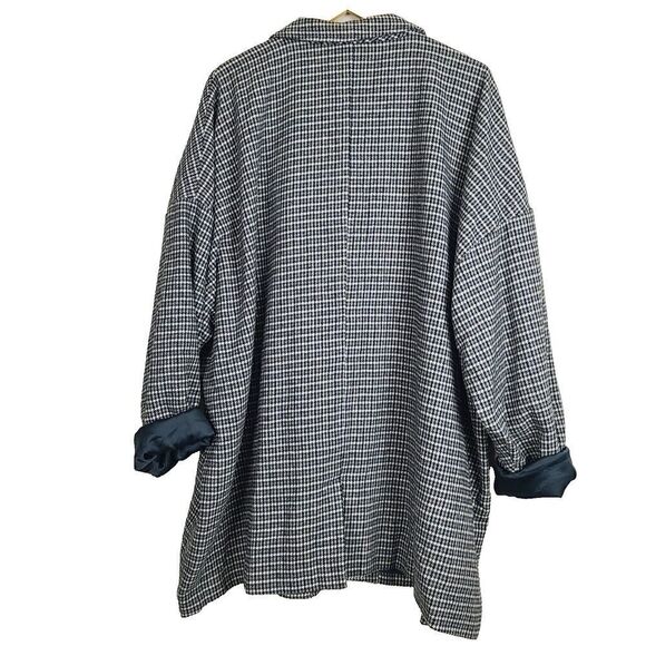 NEW Roolee‎ X Lauren Virginia Blazer Jacket 4XL Gray Green Houndstooth Buttoned - Picture 3 of 10